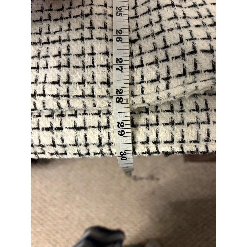 Levis Men's Tweed Black White Grid Trucker Jacket Size M